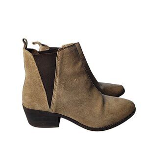 White Mountain Leather Hammond Chelsea Boot Tan Suede Size 9.5